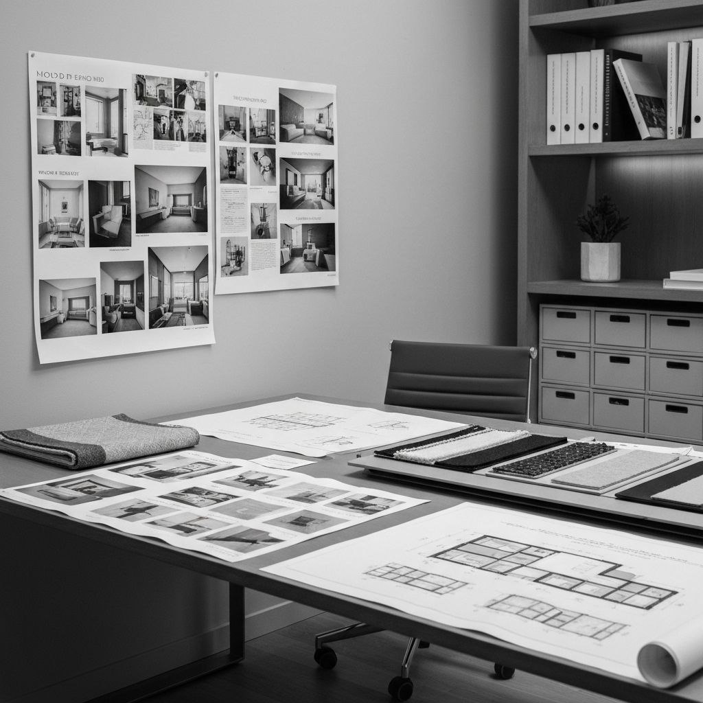 Interior del estudio de diseño Posto Design