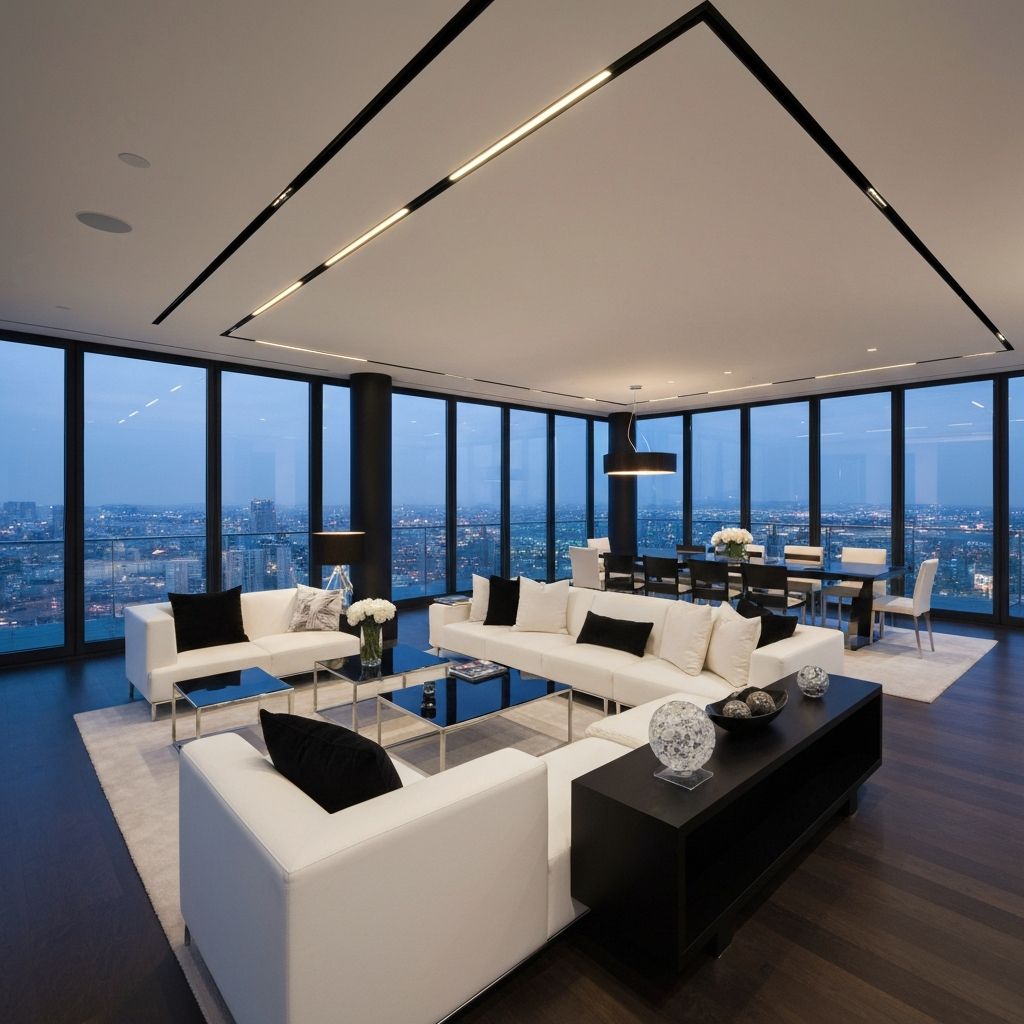 Ático de lujo con vistas panorámicas a la ciudad.