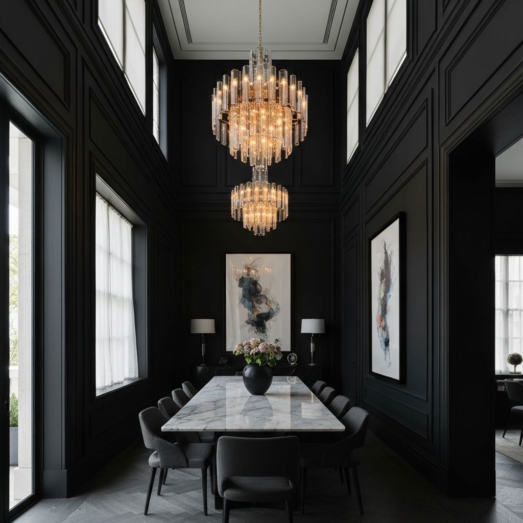 Luxury dining room interior